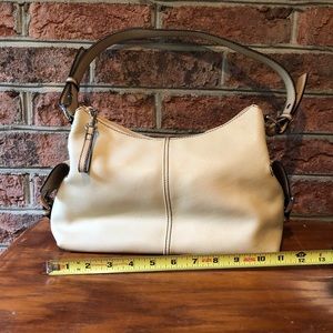 Authentic Liz Claiborne cream hobo bag